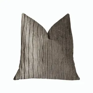 Plutus PBRA2267-2036-DP Plutus Solitude Gray Luxury Throw Pillow