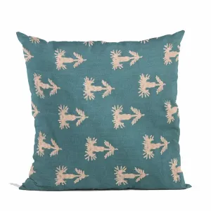 Plutus PBRA2464-2030-DP Plutus Blue Growth Motif Luxury Throw Pillow