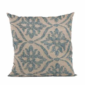 Plutus PBRA2445-2026-DP Plutus Blue Flowers Jacquard Luxury Throw Pill