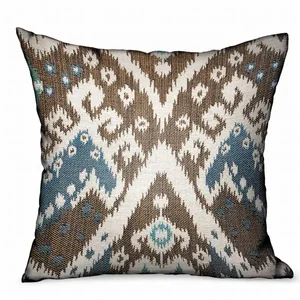 PBRAO120-1220-DP | Plutus Brands Blue Brown Ikat Luxury