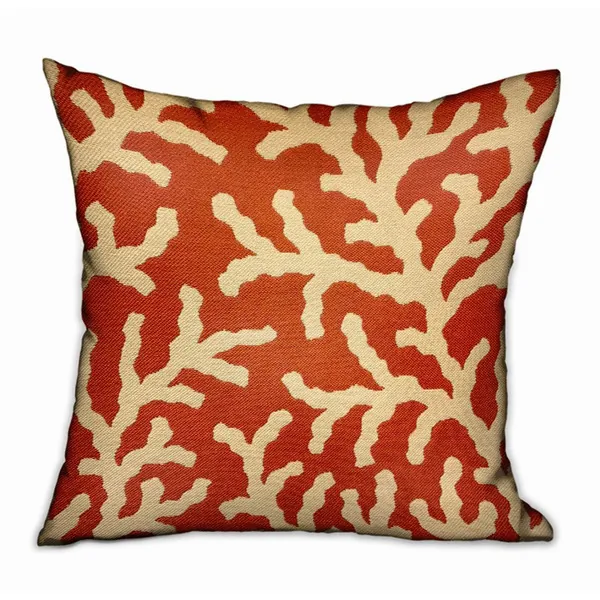 Plutus PBDU1905-2026-DP Plutus Fire Ridge Orange Floral Luxury Throw P