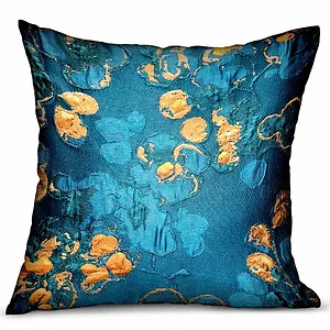 PBRA2344-1616-DP | Plutus Brands Luxury Floral Throw Pillow