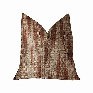 PBRA2300-1220-DP | Plutus Brands Chic Orange and Beige Ikat