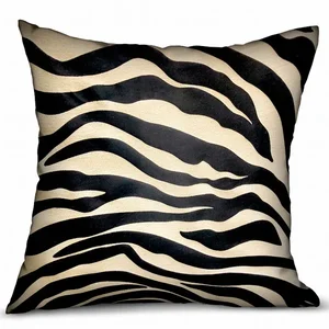 PBRA2342-1818-DP | Plutus Brands Luxury Black Zebra Animal