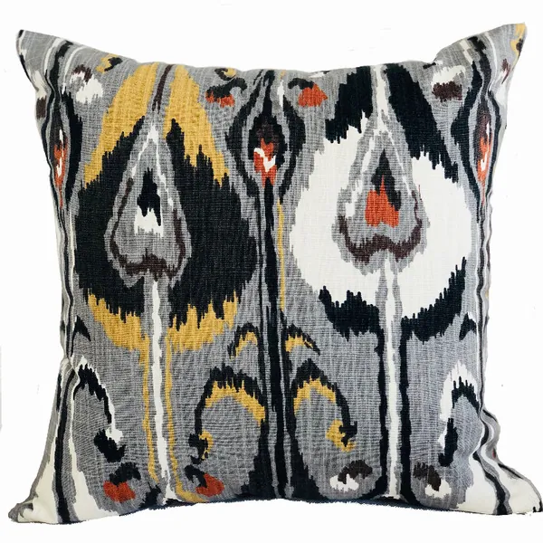 Plutus PBRA2250-2424-DP Plutus Tigerlily Gray Luxury Throw Pillow