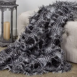 PBEZ1785-6090-TC | Plutus Brands Luxury Faux Fur Throw in