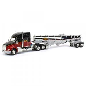 First 60-1041 Kenworth T680 76 Mid-roof Sleeper Cab Black And Red And 