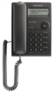 Panasonic 1Y8997 Standard Phone - Black - Corded - 1 X Phone Line