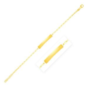 Unbranded 45765-7 14k Yellow Gold 7 Inch Paperclip Chain Bracelet With