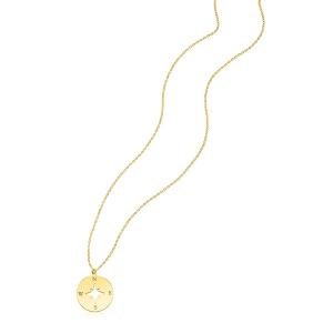 Unbranded 05442-18 14k Yellow Gold Necklace With Compass Size: 18''