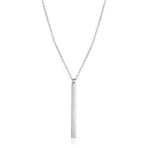 Unbranded 57690-24 Sterling Silver 24 Inch Necklace With Long Polished