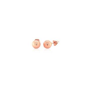 Unbranded 69954 14k Rose Gold Classic Round Shape Stud Earrings (6.0 M