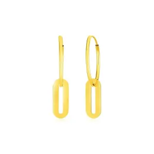 Unbranded 75148 14k Yellow Gold Huggie Style Hoop Earrings With Paperc