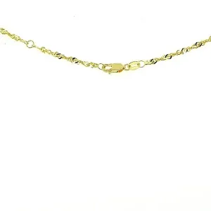 Unbranded 87879-10 2.1mm 14k Yellow Gold Singapore Anklet Size: 10''