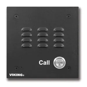 Viking VK-E-10-IP-EWP Voip Speaker Phone With Call Button  Black Alumi