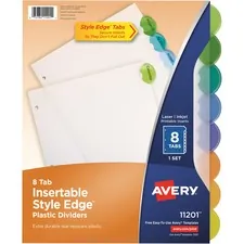 Avery 1210000211201 Averyreg; Style Edge Insertable Dividers - 8 X Div