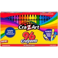 Crazart CZA 102466 Cra-z-art School Quality Crayons - Multi - 96  Box