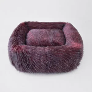 Hello Doggie Inc Luxe Royal Ostrich Faux Fur Dog Bed for