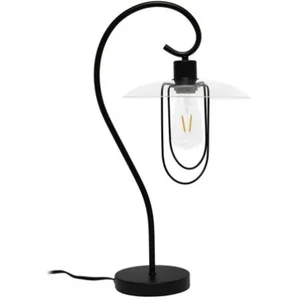 All The Rages Inc Lalia Home Black Metal Scroll Table Lamp