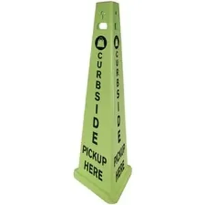 Impact Products TriVu 3-sided Curbside Pickup Safety Sign -
