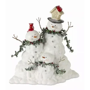 80476DS | Melrose International Charming Snowman Family