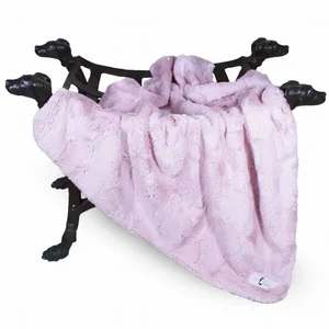 Hello Doggie Inc Blush Luxe Dog Blanket - Cozy and Stylish