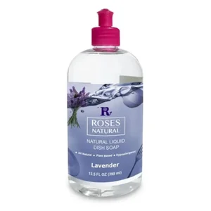 Roses Natural Eco-Friendly Lavender Dish Soap 18oz -