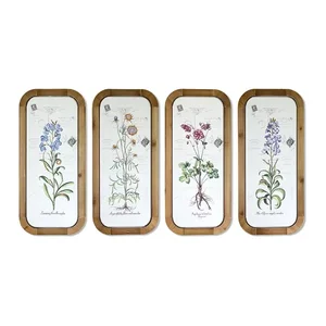 74591DS | Melrose International Set of 4 Floral Decorative