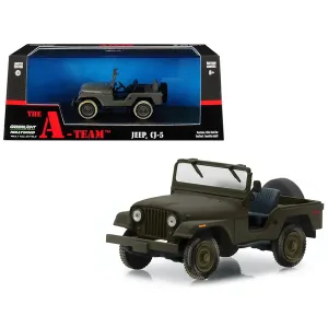 Greenlight 86526 Jeep Cj-5 Army Green The A-team (1983-1987) Tv Series