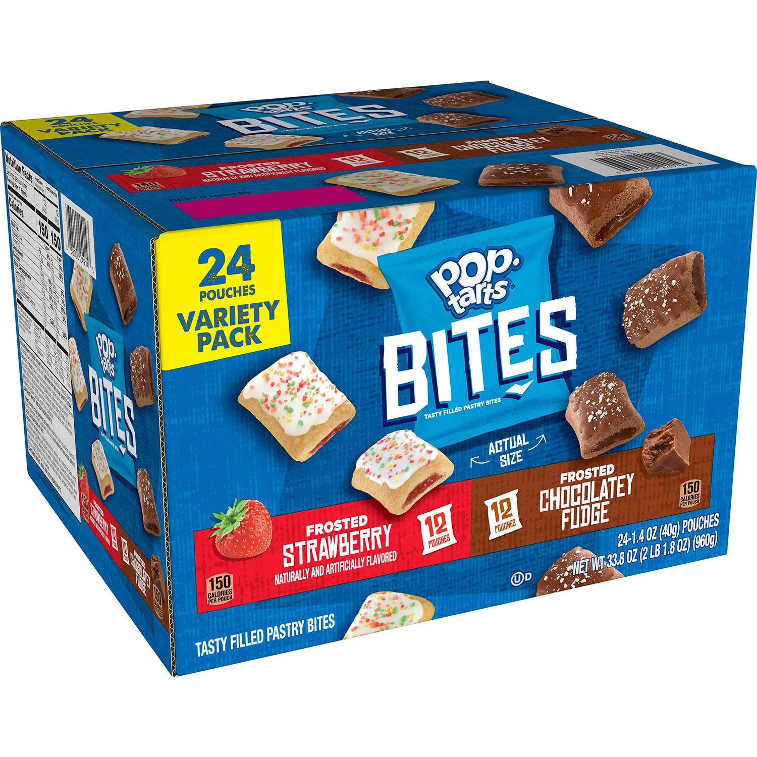 Kelloggs KEB 24913 Pop Tarts Bites Variety Pack - Chocolatey Fudge, St