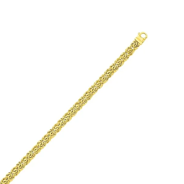 Unbranded 20692-7.25 10k Yellow Gold Byzantine Design Chain Bracelet S