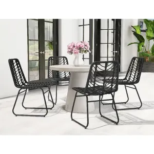 Zuo 703944 Laporte Dining Chair (set Of 2) Black