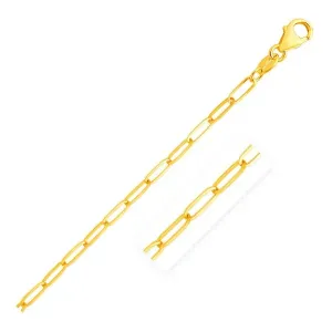 Unbranded 78869-24 14k Yellow Gold Paperclip Chain (4.0mm) Size: 24''