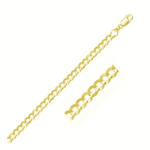 Unbranded 34628-20 5.7mm 14k Yellow Gold Solid Curb Chain Size: 20''