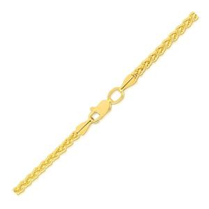 Unbranded 09050-22 14k Yellow Gold 2.8mm Light Weight Wheat Chain Size