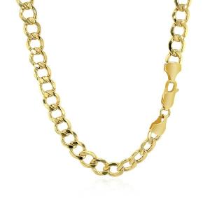 Unbranded 78443-24 6.2mm 14k Yellow Gold Curb Chain Size: 24''