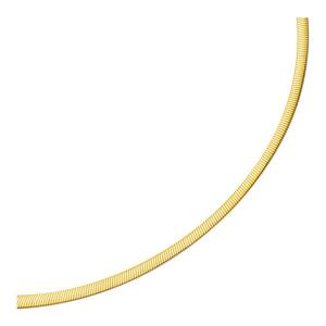 Unbranded 37743-17 4.0mm 14k Two Tone Gold Reversible Omega Necklace S