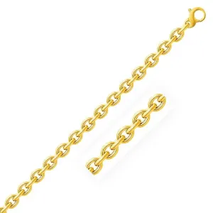 Unbranded 33487-7.5 14k Yellow Gold Polished Cable Motif Bracelet Size