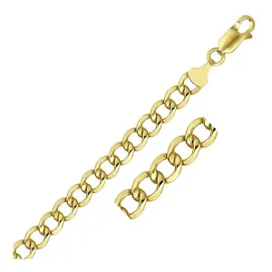 Unbranded 78443-18 6.2mm 14k Yellow Gold Curb Chain Size: 18''