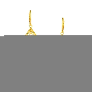 Unbranded 69660 14k Yellow Gold Earrings With Teardrop Dangles