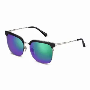 Iris PRSR-J64184-J10 Stylish Half Frame Square Polarized Sunglasses In