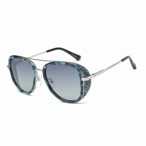 Iris PRSR-T60102-T164 Round Polarized Glitter Fashion Sunglasses