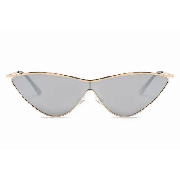 Iris S2067-C2 Women Metal Cat Eye Sunglasses