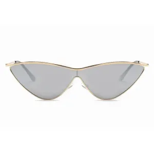 Iris S2067-C2 Women Metal Cat Eye Sunglasses