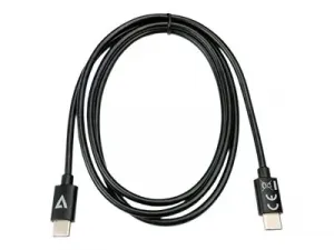 V7 V7USB2C-1M 1m Blk Usb-c Cable 480mbps Data