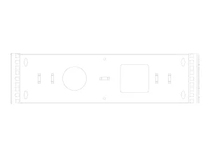 4xem 4XOPENWALL3U 3u 19in Hinged Wall Mount