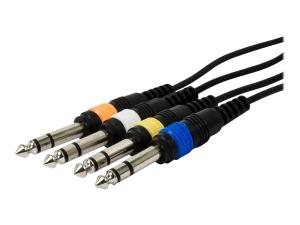 Monoprice 8760 Channel4 Trs M To Xlr F Snake Cable 3ft