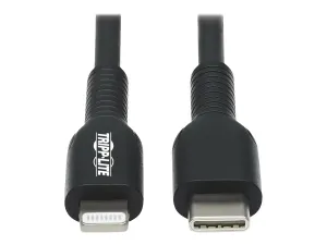 Tripp M102-01M-BK Usb C To Lightning Synccharge Cable Black Mfi Certif