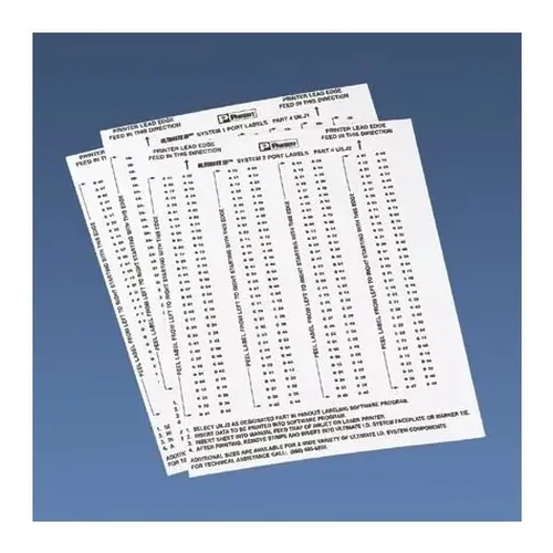 UILJ4 | Panduit Polyester Labels - White, 0.24 in x 2.59 in