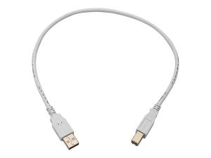 Monoprice 8614 Usb 2.0 A M To B M Cable 1.5ft - White